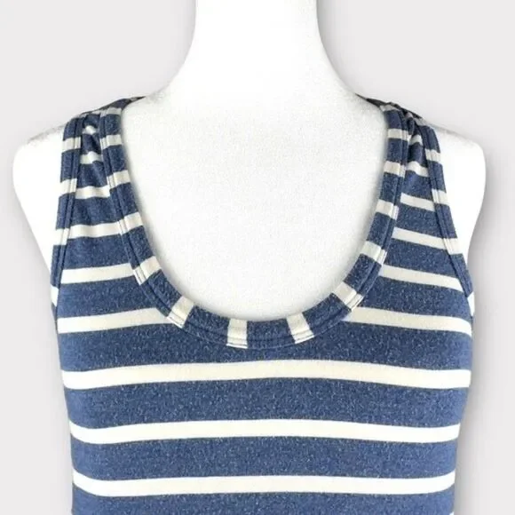 J. Crew Sleeveless Racerback Maxi Dress - Size Small - Blue & White Stripe - Picture 6 of 9